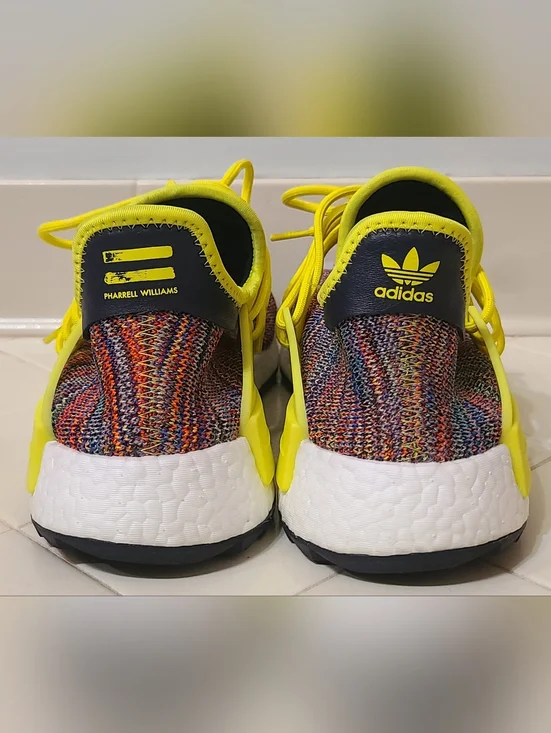 Adidas x Pharrell Williams NMD Human Race Trail "Multicolor" Men's Size 9.5 - Picture 6 of 7